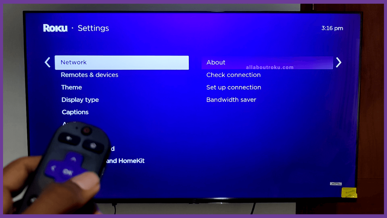 Tap Network on Roku