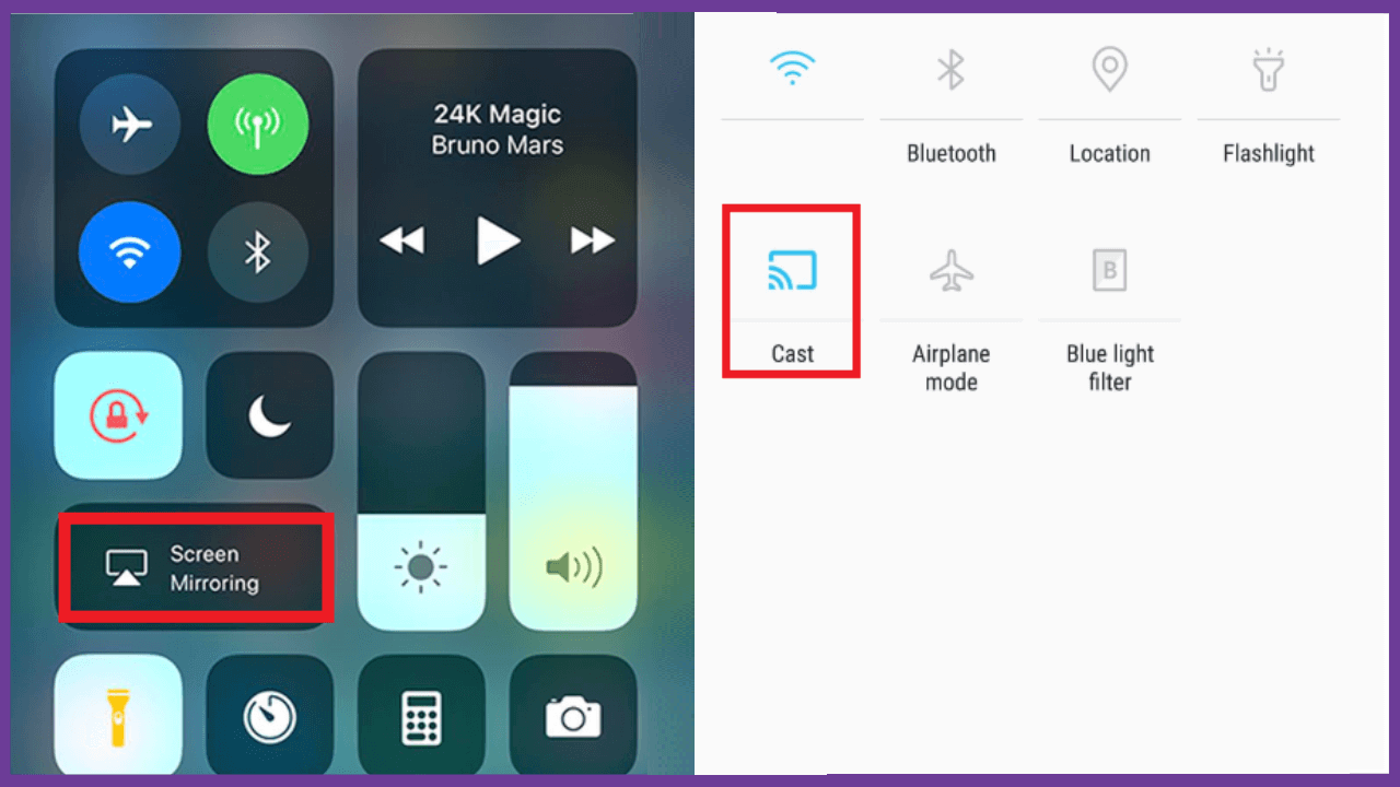 Click Screen Mirror or AirPlay to Mirror