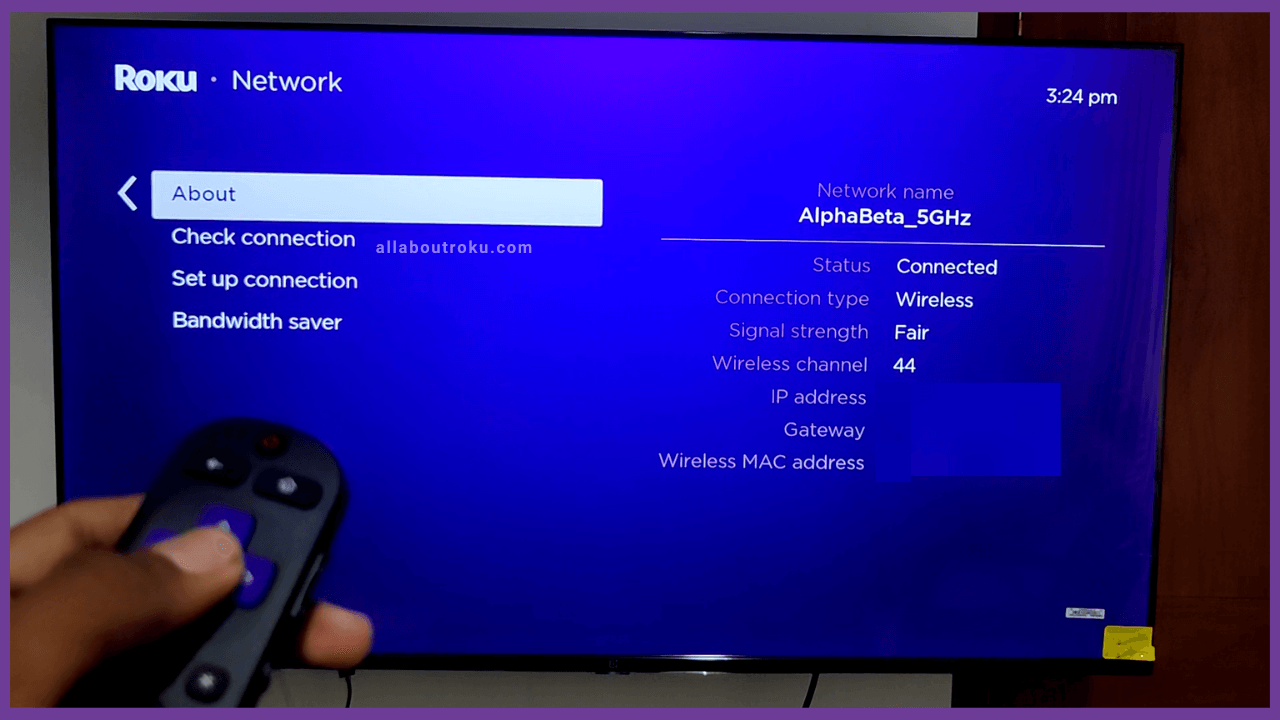 How to Locate MAC Address on Roku- About