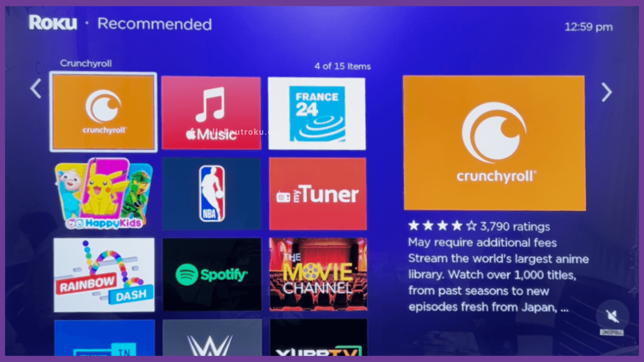 Select the Crunchyroll App